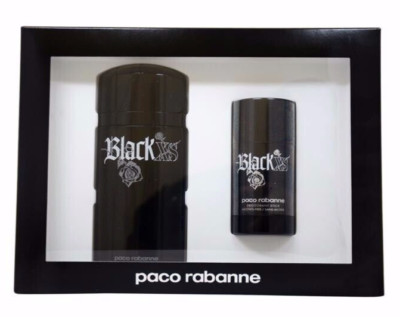 Paco Rabbane Black XS Men's 2pc Gift Set 3.3oz EDT Spray + 2.7oz Deodorant Stick