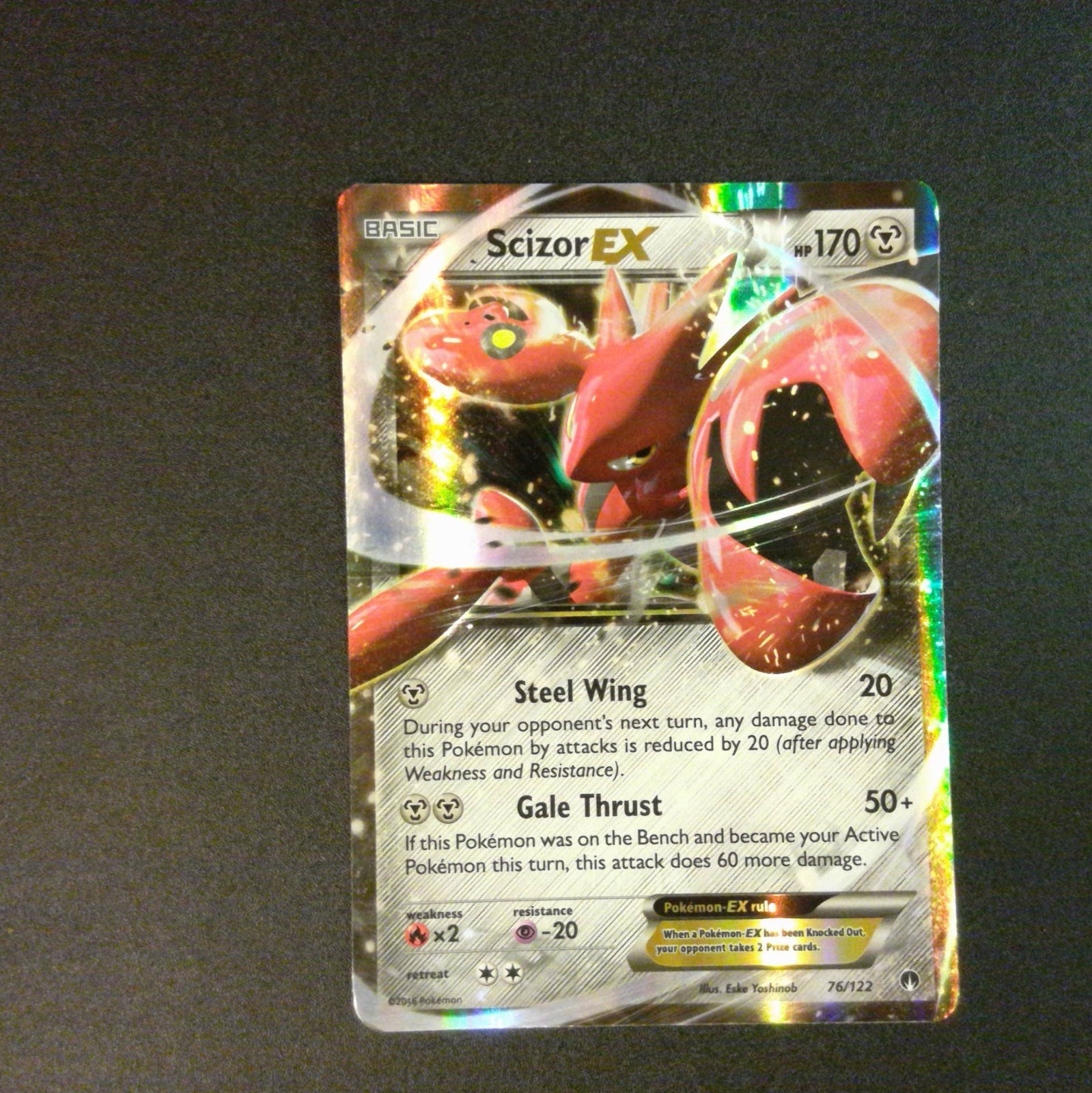 Scizor EX 76/122 BREAKPoint Pokemon Card Holo Rare 033018 - NM