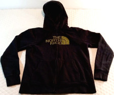 The North Face Hoodie Women's Medium Full Zip Jacket Outdoor Logo Black