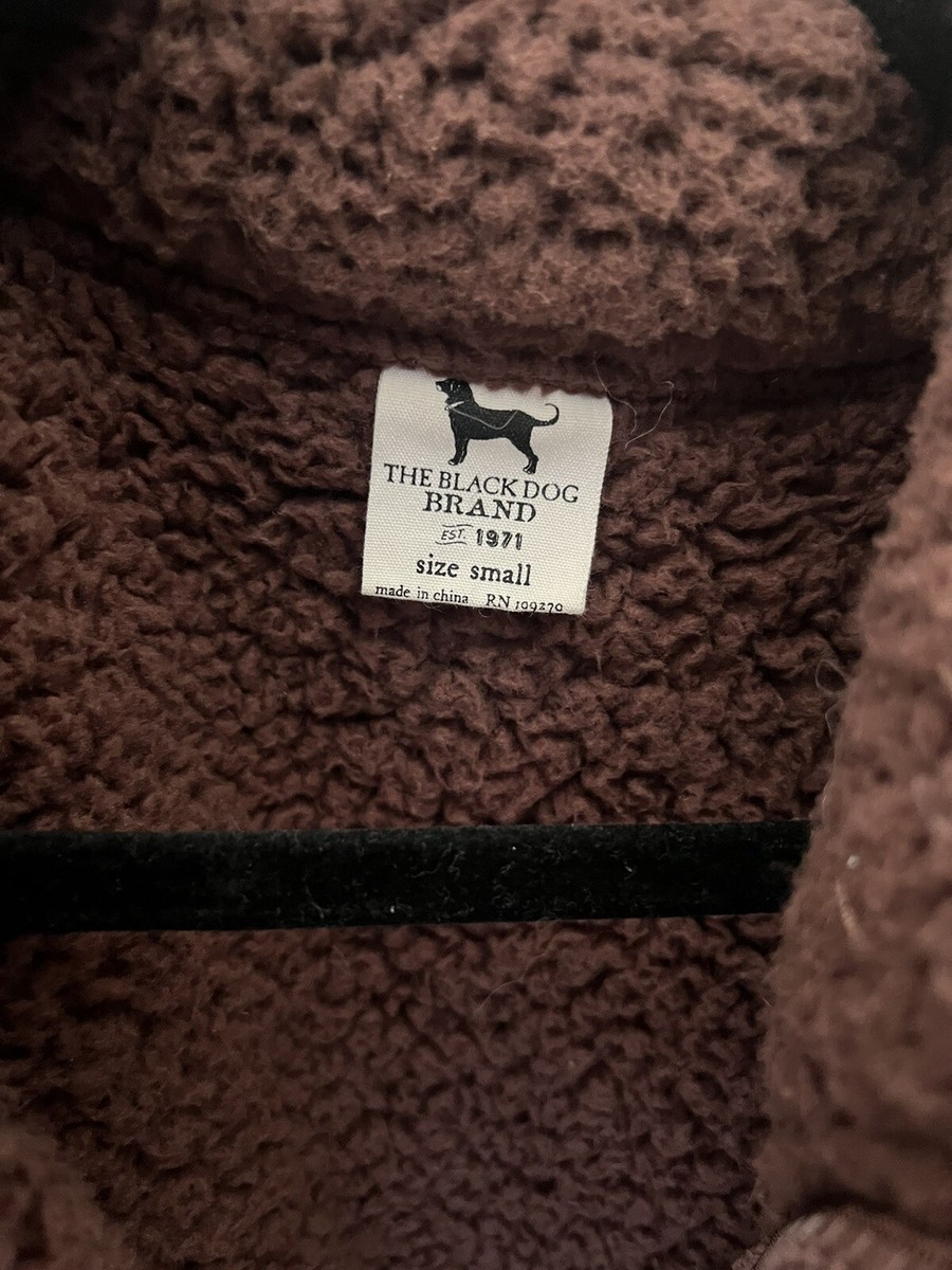 anR  The Black Dog Sherpa Full Zip Pile Fleece Jacket Women S