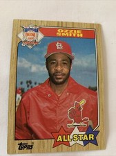 1987 Topps Card #598 Ozzie Smith St. Louis Cardinals All Star HOF NMMT Free Ship
