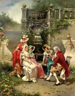Aristocratic gatherings oil painting Giclee Art Printed on canvas L3685