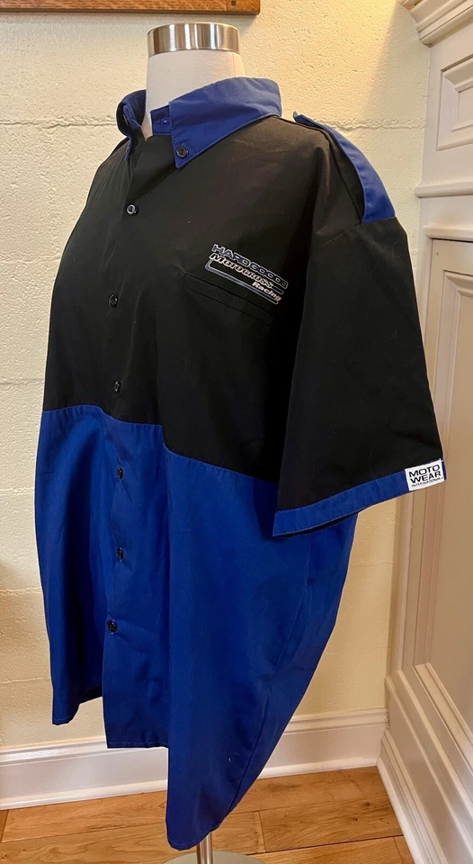 Camisa Moto Wear International Hard Goods Motocross Racing XL Larga Negra y Azul Foto 2 de 4