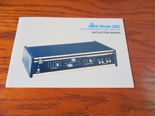 dbx 2BX Two band Dynamic Range Enhancer Instruction Manual