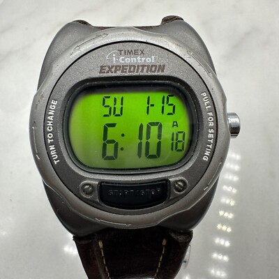 Men's Timex Expedition i-Control Digital alarm Chronograph Watch, New Battery
