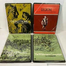 SPI War Games Lot of 4 ALL ORG 1970s Flatpack VTG Leigon Rome France Wild Lot #1