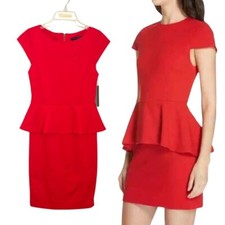 Alice + Olivia NWT Red Ember Cap Sleeve Party Dress Size 2 Revolve Coquette Cute