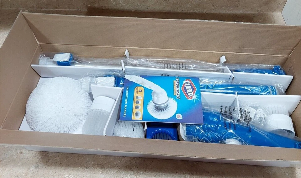 Clorox Scrubtastic Power Scrubber Cordless Rechargeable Scrubber New in Box 39" - Image 2 of 3