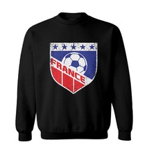 France Soccer - Distressed French Badge Pride Proud Toddler Crewneck Sweater