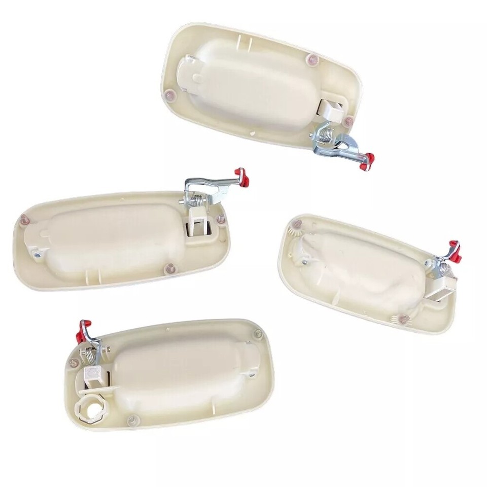 4× Exterior Olympic White Painted Door Handle Set Fit For 1999-2007 Silverado US 4× Exterior Olympic White Painted Door Handle Set Fit For 1999-2007 Silverado US