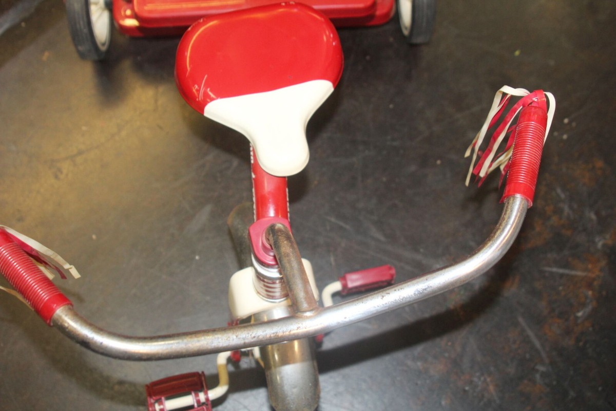 Vintage Retro Radio Flyer Red Tricycle Spoke Wheels Steel Frame