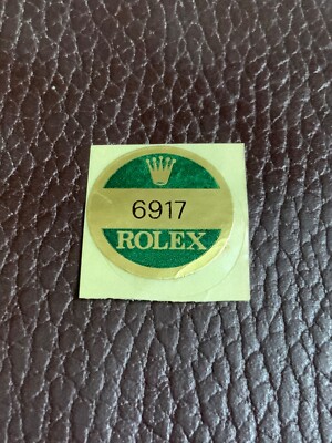 Authentic Rolex 6917 Ladies Oyster Green Case Back Hologram