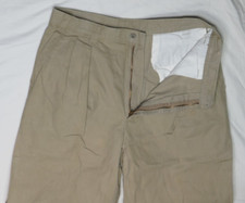 LEVIS DOCKER PANT 34X31 BRITISH KHAKI RELAXED CHINO HEAVY CANVAS VINTAGE 1992