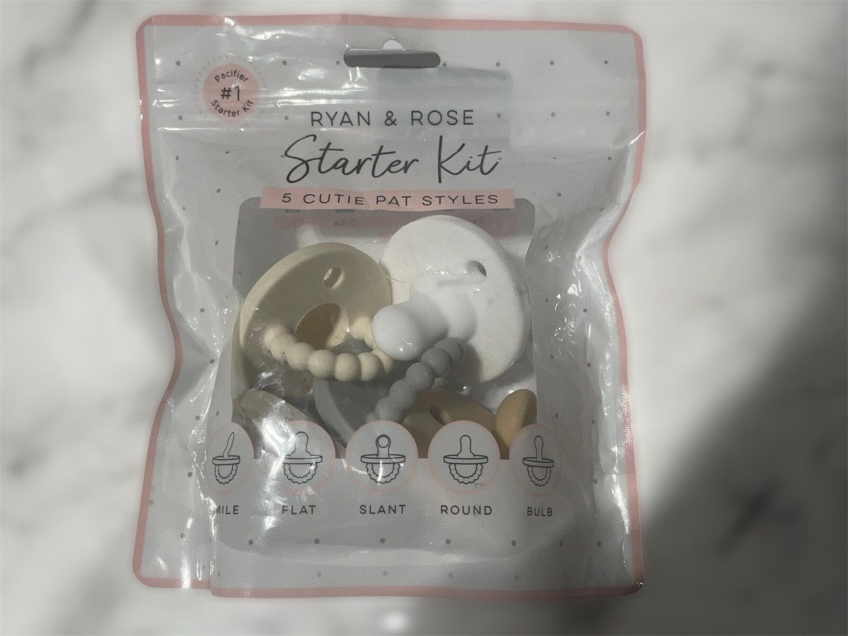 Ryan Rose Cutie Pat Pacifier Teether Starter Kit Blossom