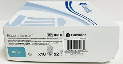 ConvaTec Extreme Synergy 405448 Urostemy Pouch w/ Accuseal Tap w/ Valve -10 Pack