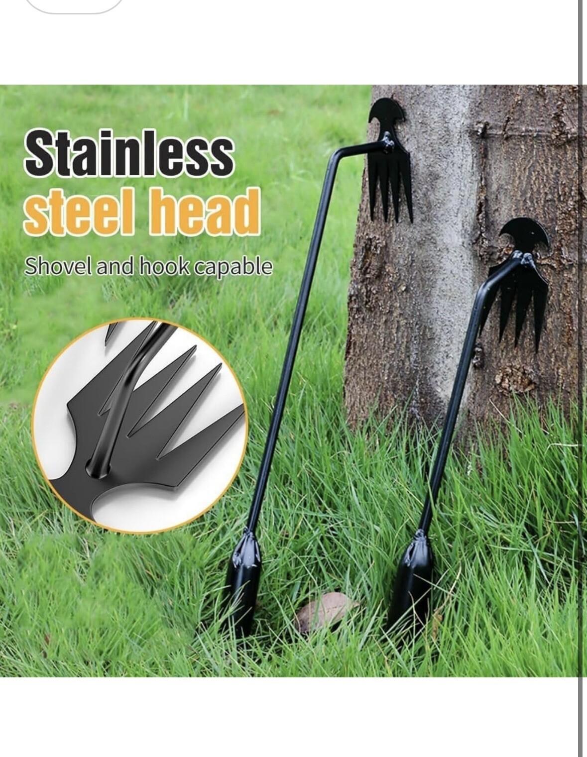 Dritnow Weed Puller Tool 10.6” – Hand Root Remover, Garden No-Bend Weeder