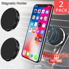 2X Universal Magnetic Car Dashboard Mount Holder w/ Petal Plate for Phone iPhone