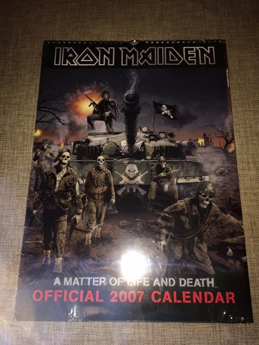 IRON MAIDEN - A MATTER OF LIFE... LIMITED 2007 OFFICIAL CALENDAR  EMI  NO PROMO