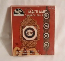 Macram&eacute; Kit Mirror Bell Pull Hazel's Kaboodles HK 109 Crafts By Number Vintage