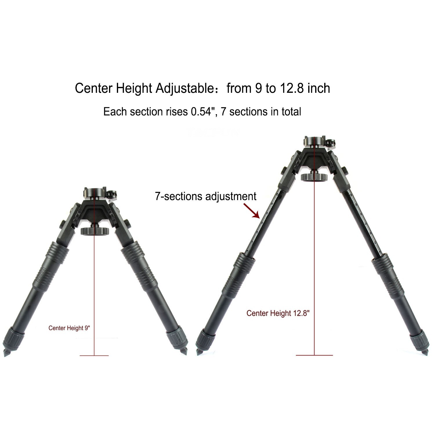 Swivel Tiltable Quick Release Bipod, 9 to 13 Inches eBay