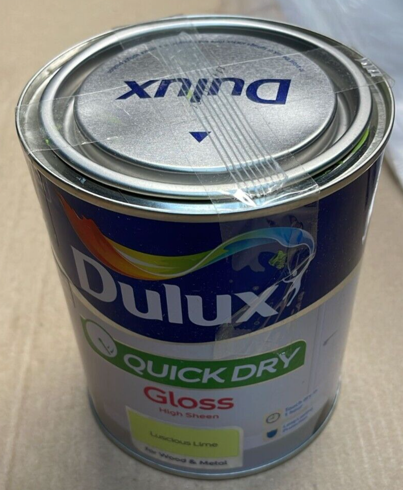 Dulux Quick Dry Gloss Paint For Wood And Metal Luscious Lime 750Ml eBay