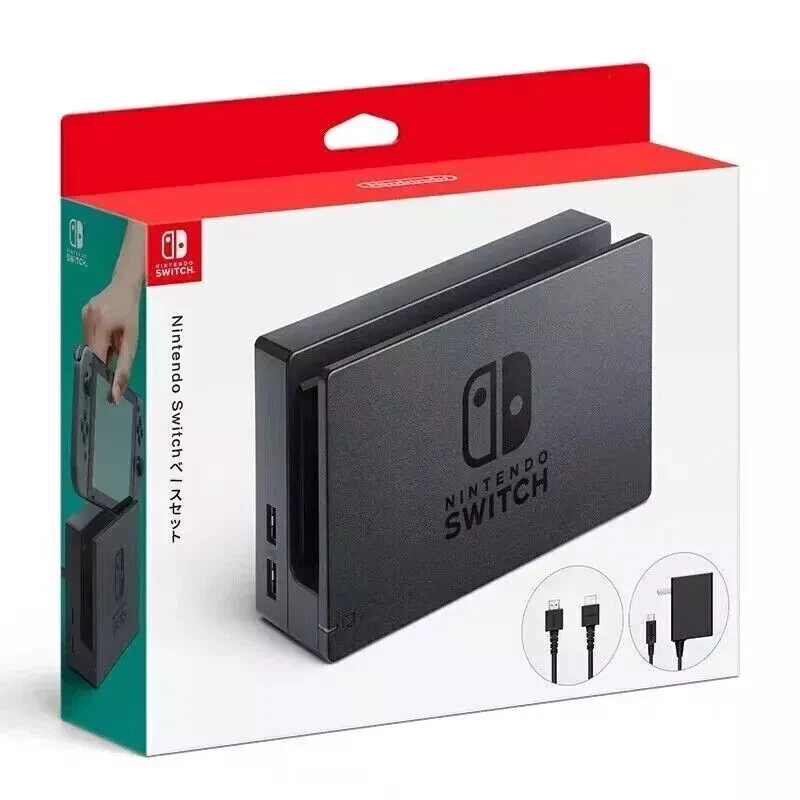 Nintendo Switch Station d'accueil TV, chargeur AC, câble HDMI, Multi Ensemble - Photo 1/4