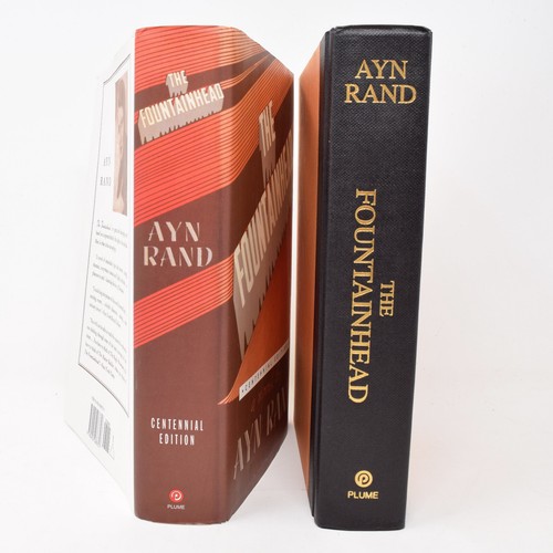 The Fountainhead Ayn Rand Hardcover Centennial Edition 2005 Plume 3rd Edition DJ - Foto 3 di 23