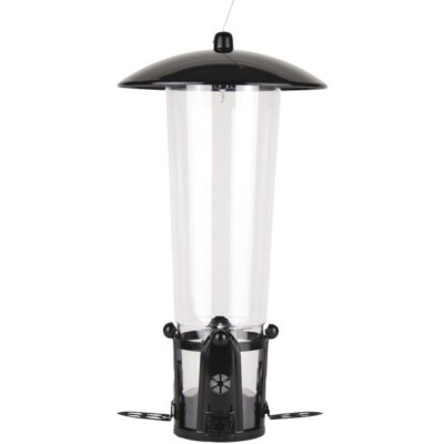 (2-Perky-Pet Squirrel-Be-Gone Max Clear Plastic Bird Feeder with Flexports, 3Lb.