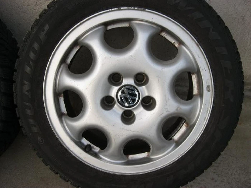 15' BBS Alufelgen Winterreifen 195 55 VW Passat 35i Golf 3 VR6 6x15 ET35 5x100 - Bild 3 von 4