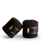 Equestrian Stockholm Fleece bandages Black Gold