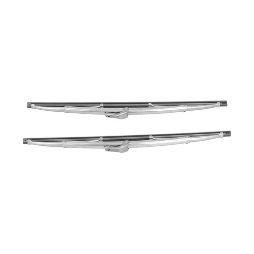 Limpiaparabrisas delantero 12 pulgadas acero inoxidable pulido plata universal coche - Imagen 7 de 13