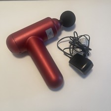Massage Gun 6 Speeds Red Used with Charging Cord No Box Tested