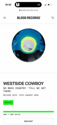 Westside Cowboy So Much Country Till We Get There Blood Records Vinyl