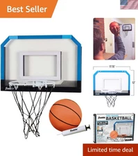 Portable Mini Basketball Hoop for Bedroom or Office – Includes Ball & Pump