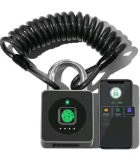 Candado de huellas dactilares inteligente, resistente al agua y sin llave.