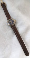 Tommy Hilfiger Women's Watch 28MM Blue Dial Leather Band New Battery