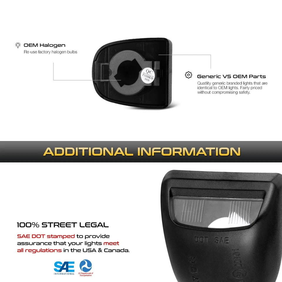 1999-2013 GMC Sierra 1500 2500 3500 Factory Style Black License Plate Light Lamp - Изображение 4 из 4