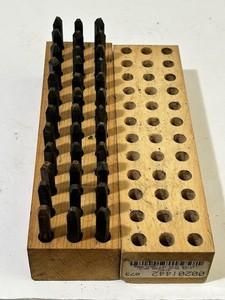 Young Bros 27 Piece Heavy Duty Letter Steel Stamps, 1/16" Character Size