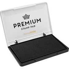 StampMark Premium Stamp Pad Medium Size 3" x 4" - for Medium, Black
