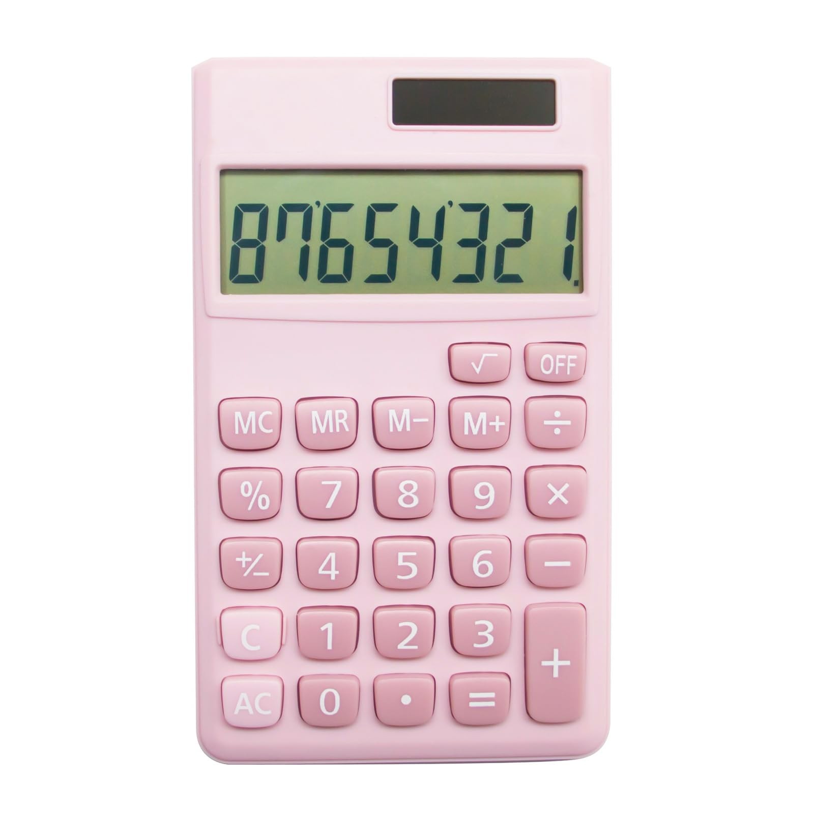 Basic Standard Calculators Small Digital Desktop Calculator Small, 8 Bit Pink