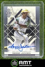 Reggie Jackson Auto 2025 Topps Transcendent 9/25 Icons Chrome Athletics TAIC-RJA