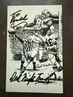 Dick “Night Train” Lane autographed 3.5x5.5 postcard