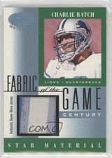 2001 Leaf Certified Materials Fabric of the Game Century 3/21 Charlie Batch 0rx8
