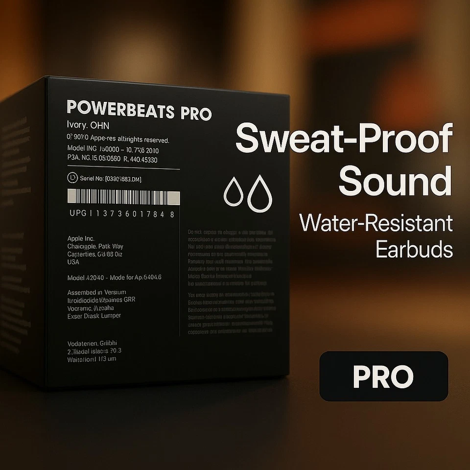 Auriculares Beats by Dr. Dre Powerbeats Pro Inalámbricos Bluetooth Resistentes al Sudor-BLANCO Foto 3 de 4