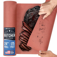 Pink Butcher Paper Roll - 24 Inch by 175 Feet - Made in USA - Food-Grade Peach B