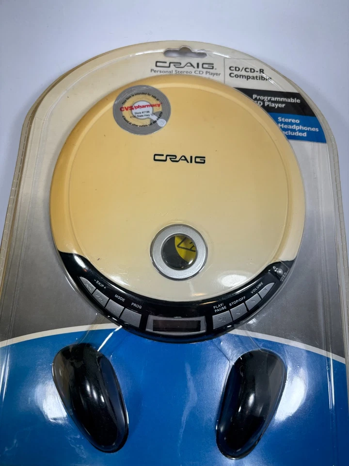 Reproductor estéreo portátil de CD/CD-R Walkman Craig CD2808 con auriculares nuevo nuevo en stock 2011 Foto 2 de 4