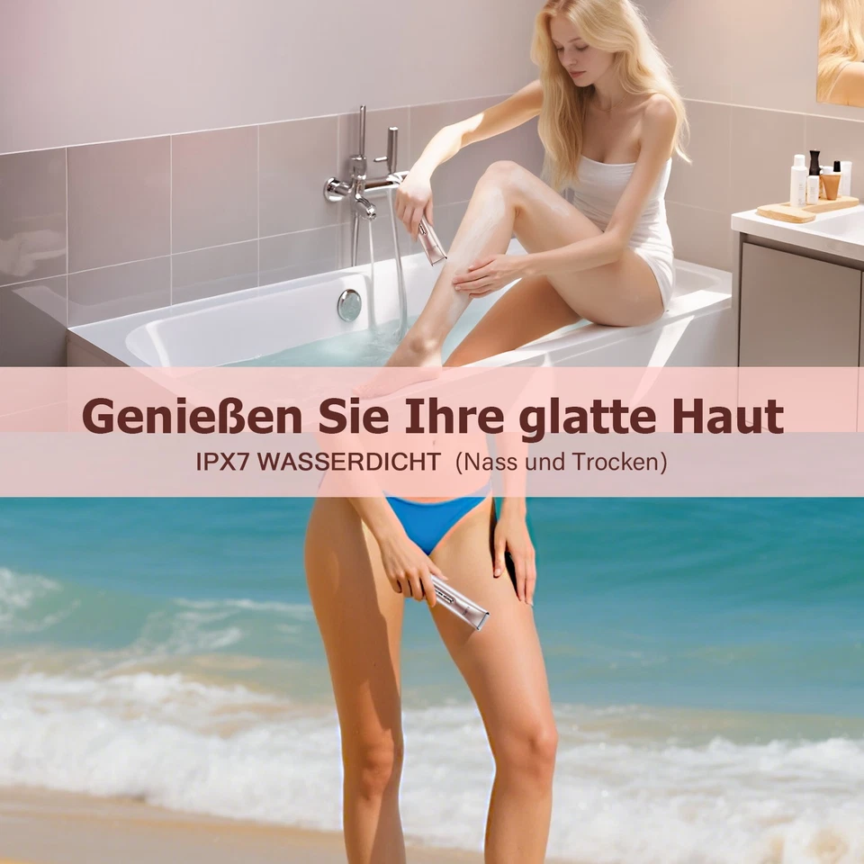 Elektrischer Rasierer Intimbereich Damenrasierer Bikini Trimmer Epilierer Frauen - Bild 3 von 4