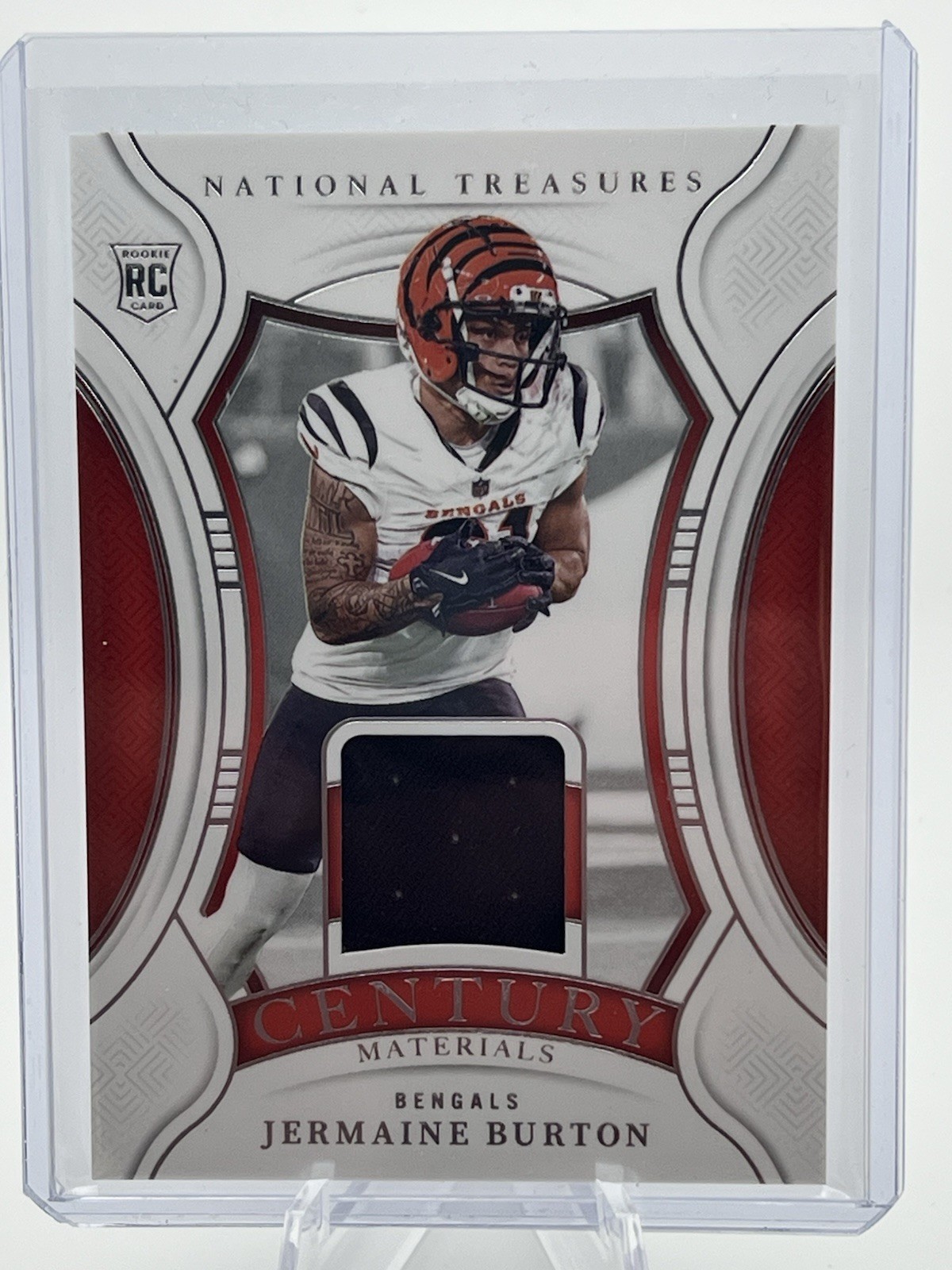 Jermaine Burton Panini National Treasures Century Materials #JBN Base
