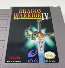 Dragon Warrior IV 4 Nintendo Entertainment System NES, 1990 Authentic  Nice Cond