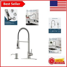 Multi-Functional Kitchen Faucet Set: 1.8 GPM Lead-Free Soap Dispenser Included